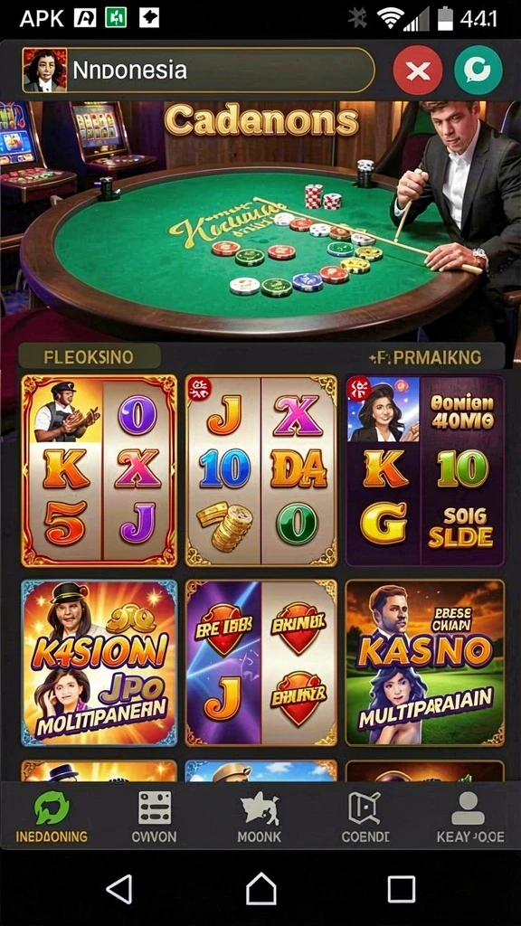 kingslot - Antarmuka yang mudah digunakan dan intuitif.