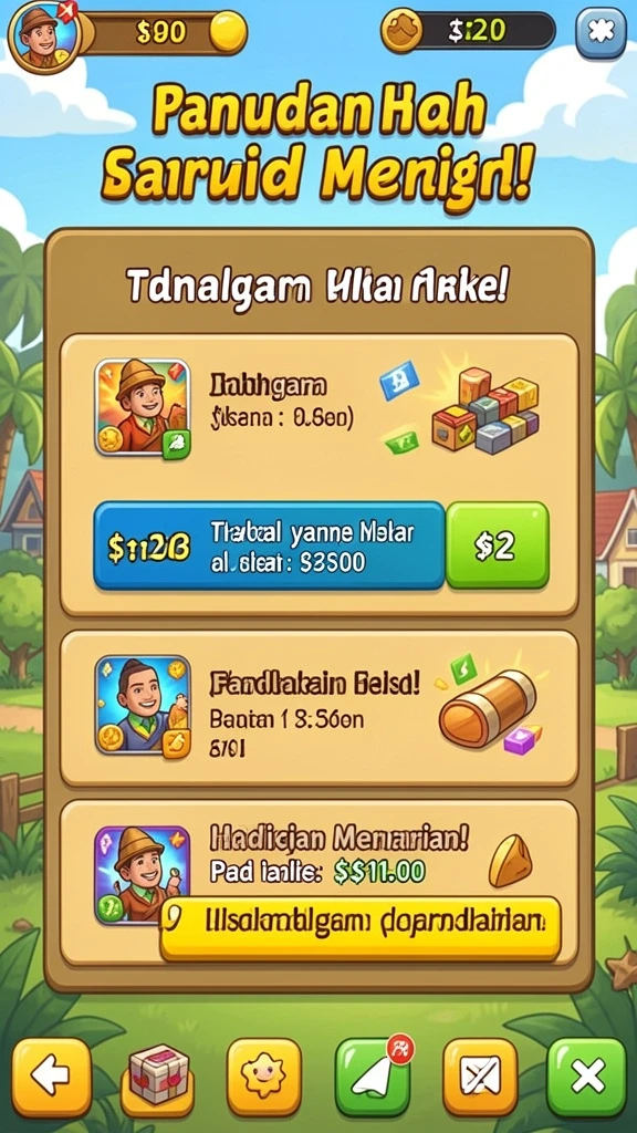 mposurga - Misi seru dengan tantangan yang bervariasi.